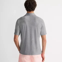 Men's Tall Short Sleeve Flex Performance Pieced Yoke Polo