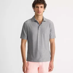 Men's Tall Short Sleeve Flex Performance Pieced Yoke Polo