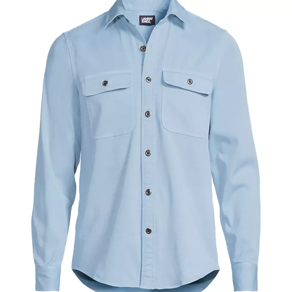 Men's Tall Sun Washed Overshirt