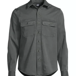 Men's Tall Sun Washed Overshirt