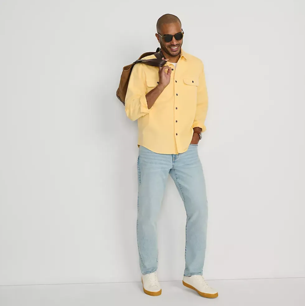 Men's Tall Sun Washed Overshirt