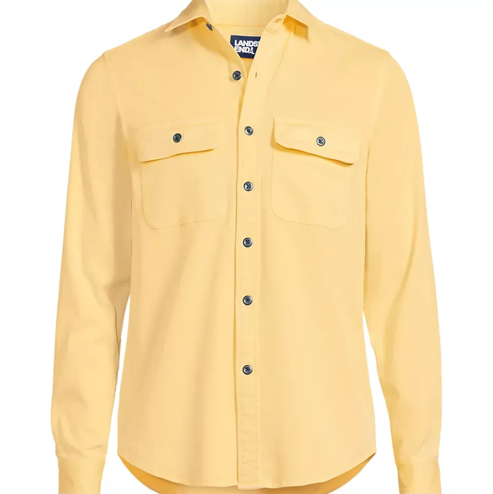 Men's Tall Sun Washed Overshirt