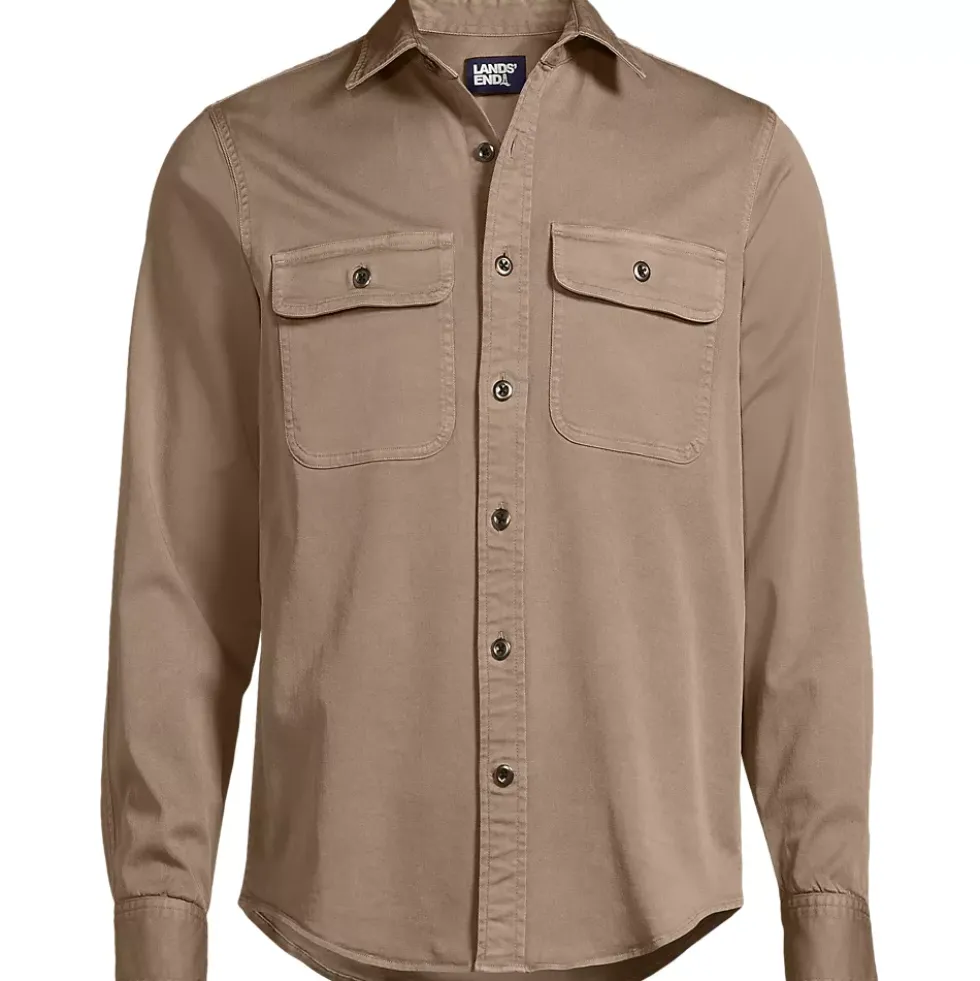 Men's Tall Sun Washed Overshirt
