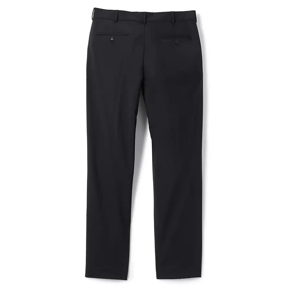 Men's Tall Washable Wool Plain Trousers