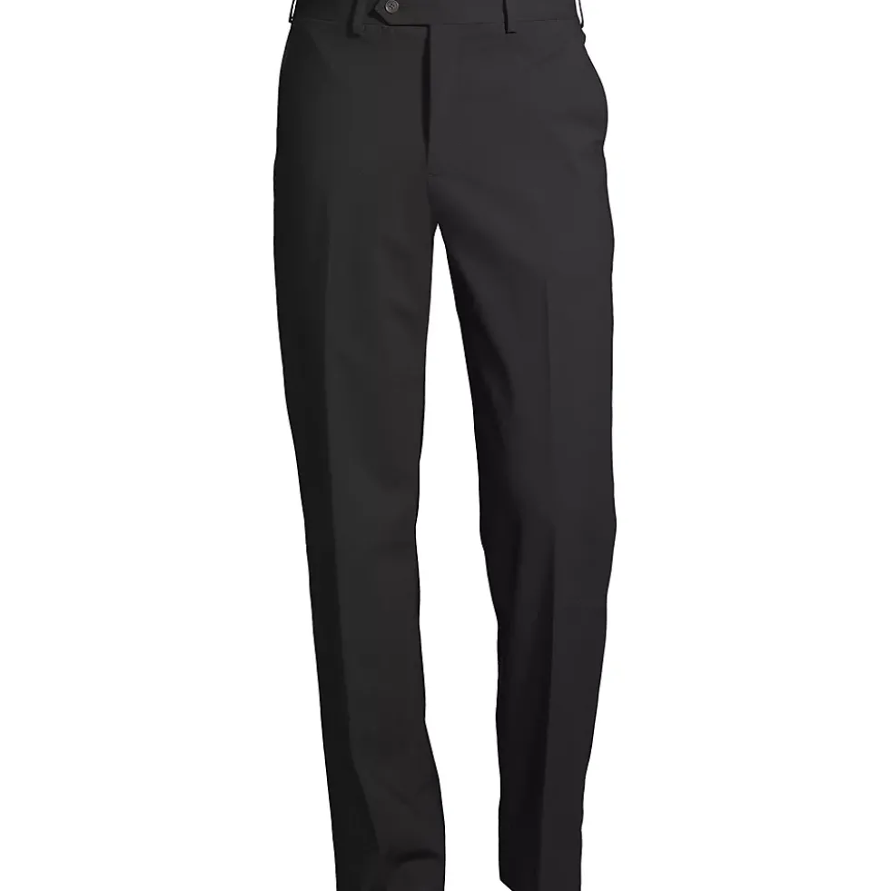 Men's Tall Washable Wool Plain Trousers