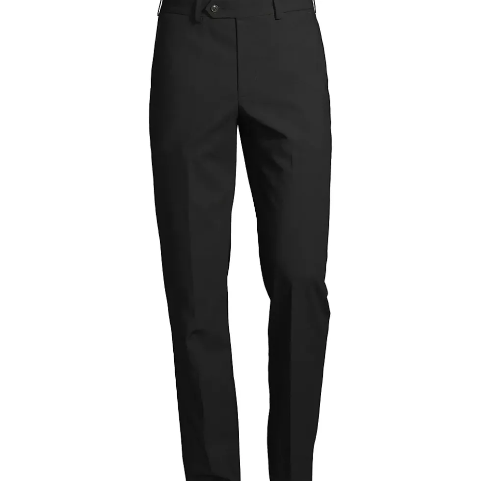 Men's Tall Washable Wool Plain Trousers
