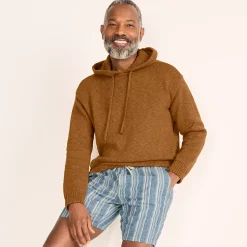 Men's Textural Slub Hoodie Sweater