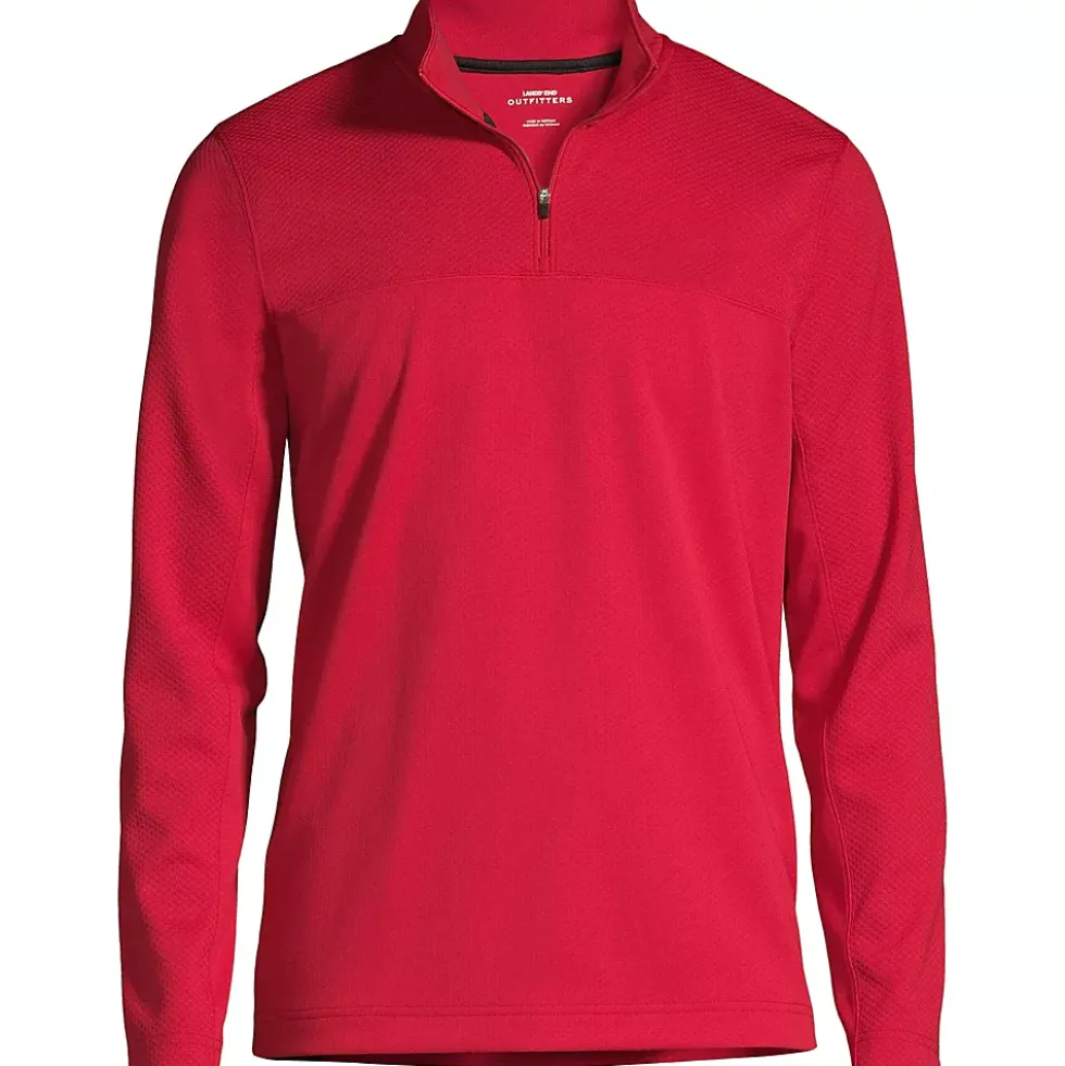 Men's Textured Quarter Zip Pullover