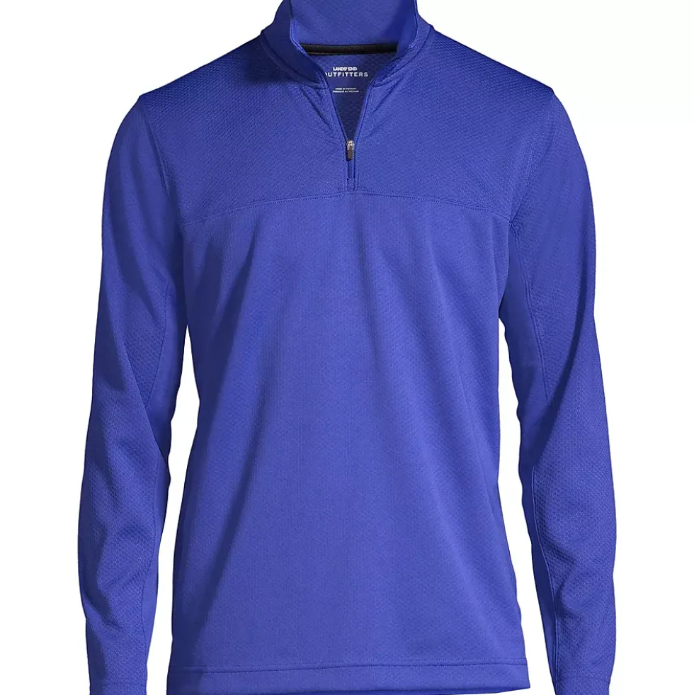 Men's Textured Quarter Zip Pullover