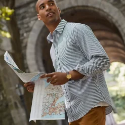 Men's Traditional Fit Long Sleeve Travel Kit Shirt