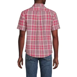 Men's Traditional Fit Short Sleeve Madras Shirt