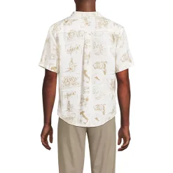 Men's Traditional Fit Short Sleeve Linen Shirt