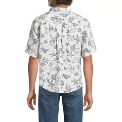 Men's Traditional Fit Short Sleeve Linen Shirt
