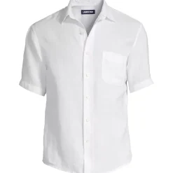 Men's Traditional Fit Short Sleeve Linen Shirt