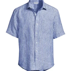 Men's Traditional Fit Short Sleeve Linen Shirt