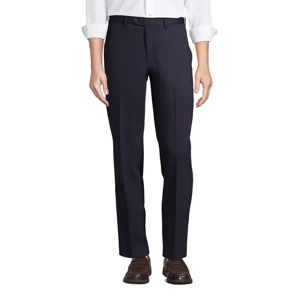 Men's Traditional Fit Year'rounder Stretch Wool Dress Pants