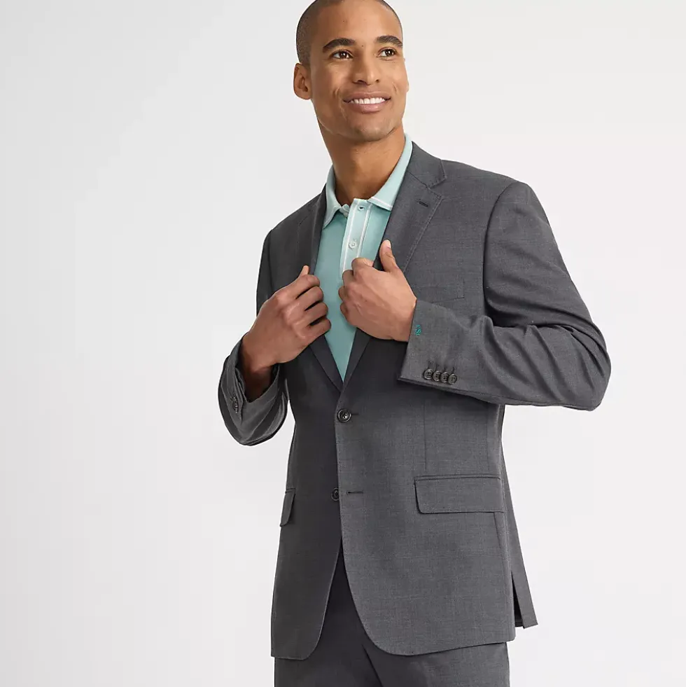 Men's Traditional Fit Year'rounder Stretch Wool Suit Jacket