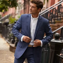 Men's Traditional Fit Year'rounder Stretch Wool Suit Jacket