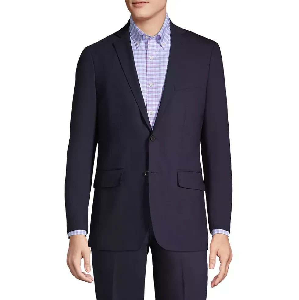 Men's Traditional Fit Year'rounder Stretch Wool Suit Jacket