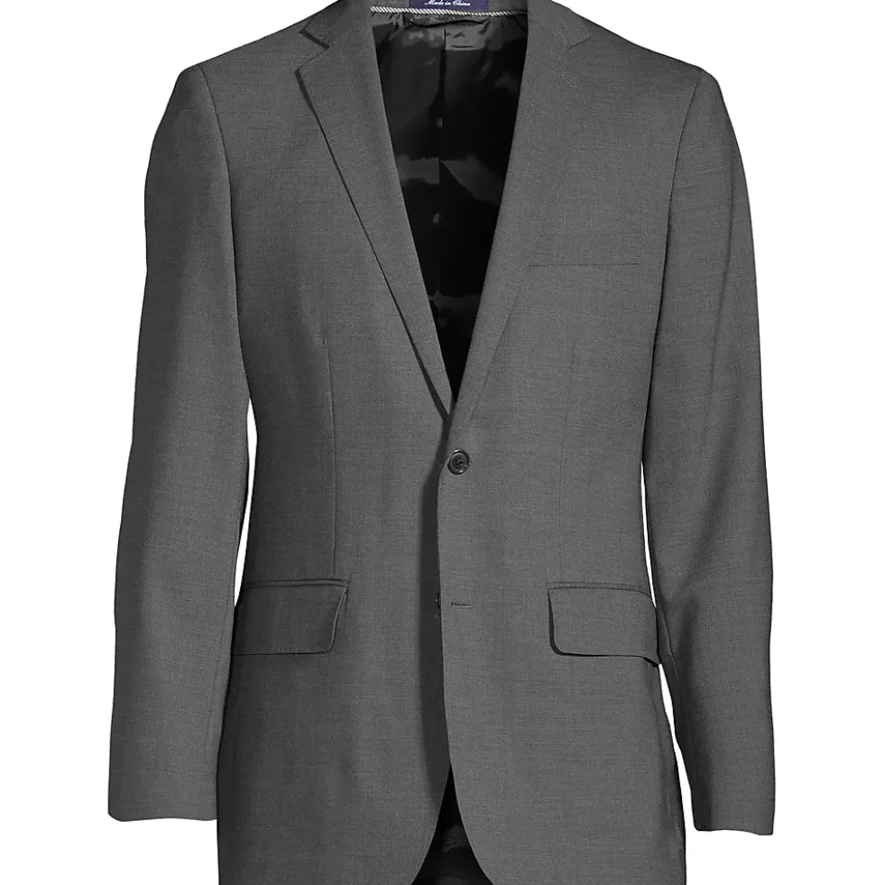 Men's Traditional Fit Year'rounder Stretch Wool Suit Jacket
