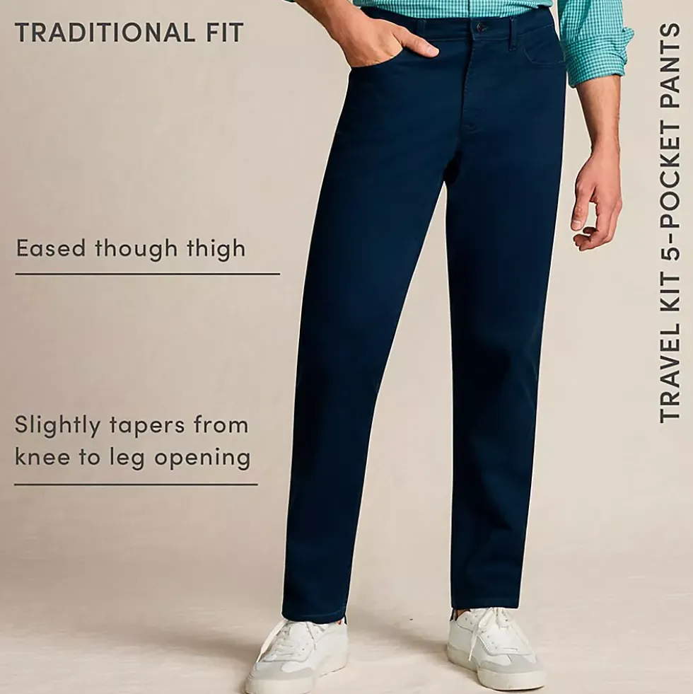 Men's Travel Kit Traditional Fit 5 Pocket Pant