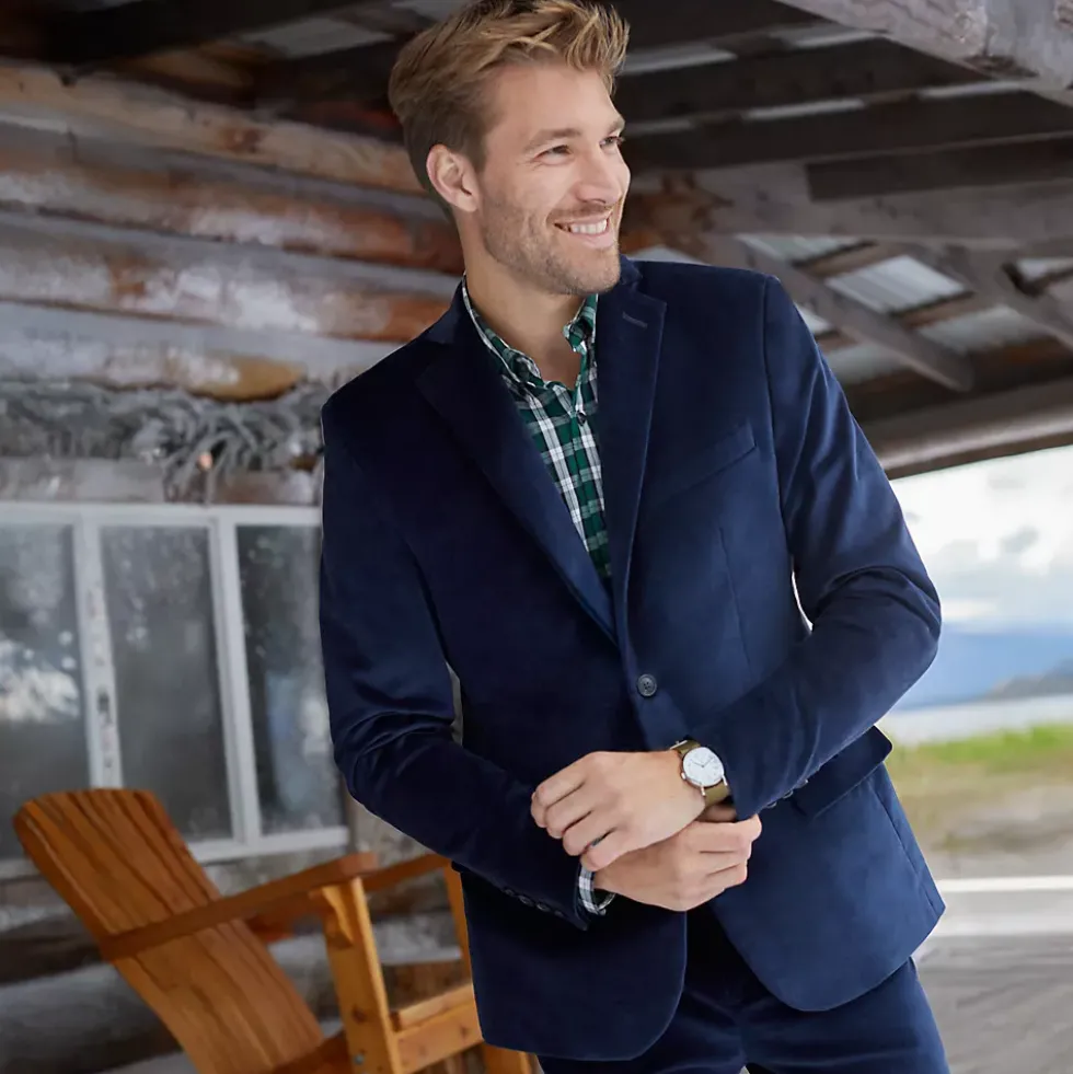Men's Velvet Blazer