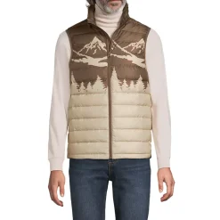 Men's Wanderweight Packable Print Down Vest