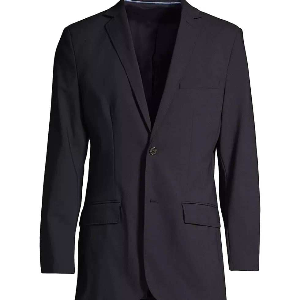 Men's Washable Wool 2 Button Traditional Fit Suit Jacket