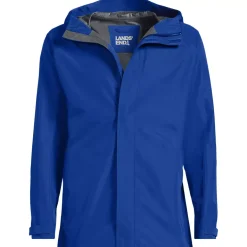 Men's Waterproof Hooded Packable Rain Jacket
