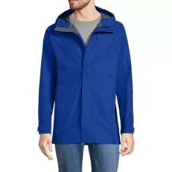 Men's Waterproof Hooded Packable Rain Jacket