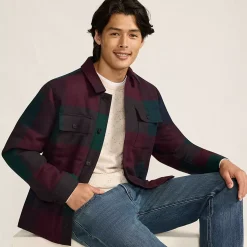 Men's Wool Blend Shirt Jacket