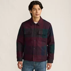 Men's Wool Blend Shirt Jacket