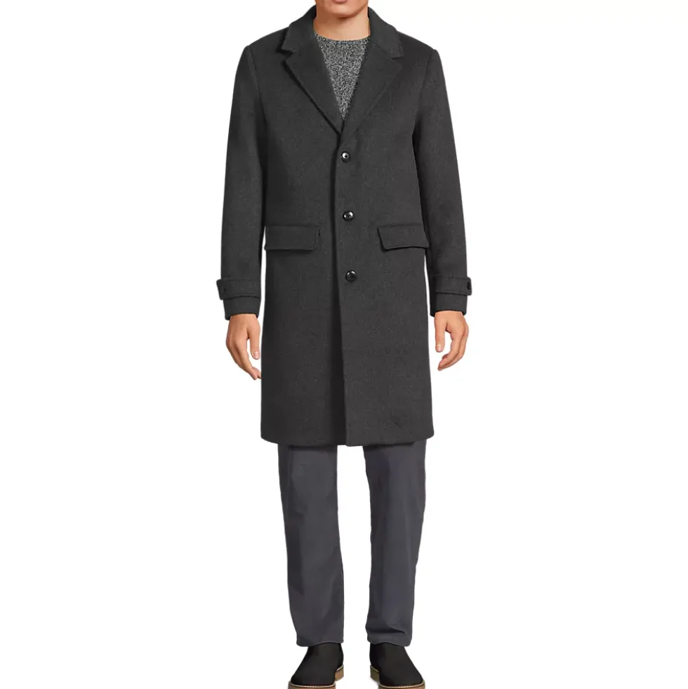 Men's Wool Blend Top Coat