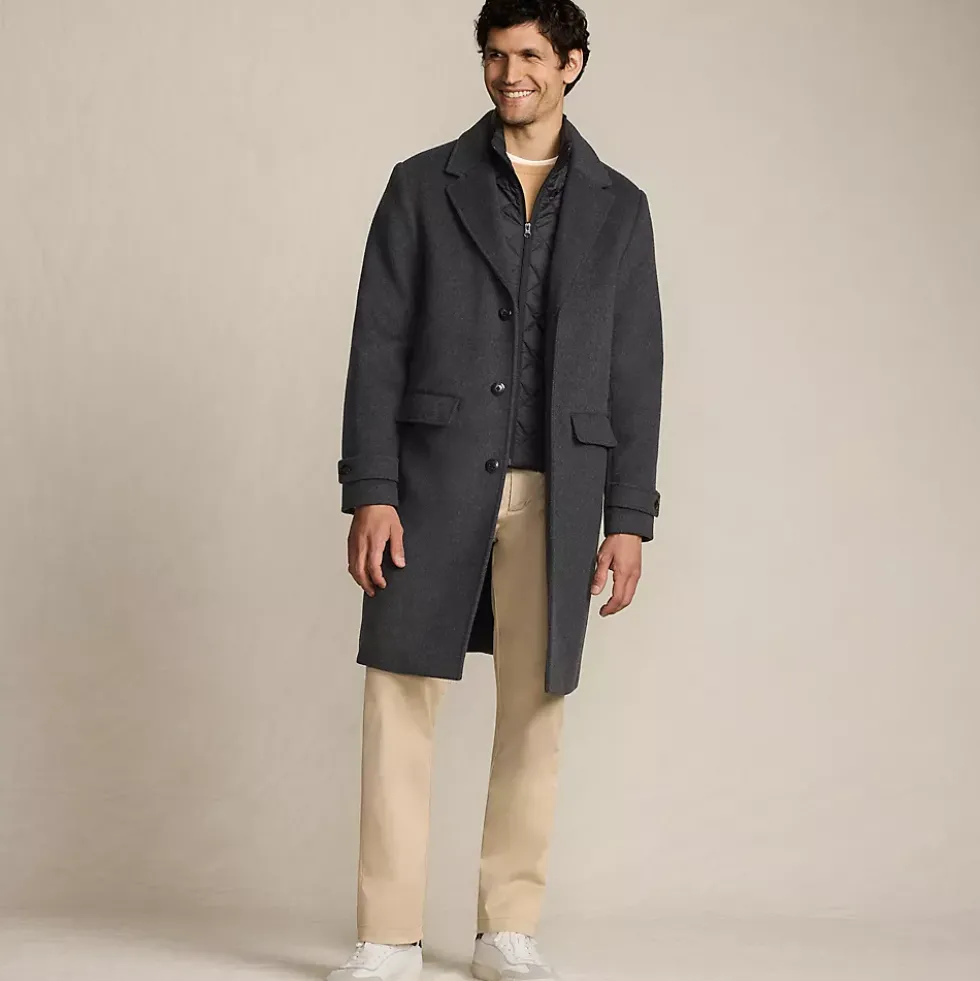 Men's Wool Blend Top Coat