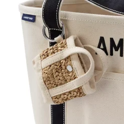 Micro Raffia Tote Charm