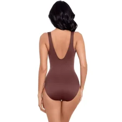 Miraclesuit Women's Must Haves Escape Slimming Underwire One Piece Swimsuit