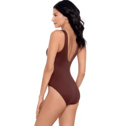 Miraclesuit Women's Must Haves Escape Slimming Underwire One Piece Swimsuit