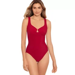 Miraclesuit Women's Must Haves Escape Slimming Underwire One Piece Swimsuit