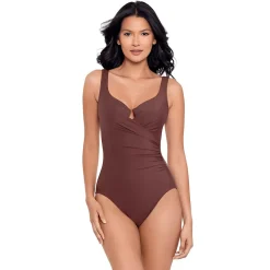 Miraclesuit Women's Must Haves Escape Slimming Underwire One Piece Swimsuit