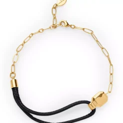 Mixed Cord Metal Link Bracelet