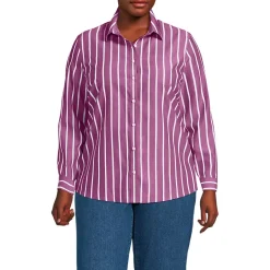 No Iron Button Front Shirt