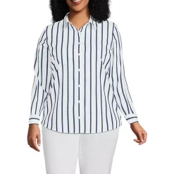 No Iron Button Front Shirt