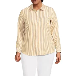 No Iron Button Front Shirt