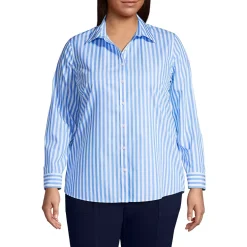 No Iron Button Front Shirt