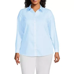 No Iron Button Front Shirt