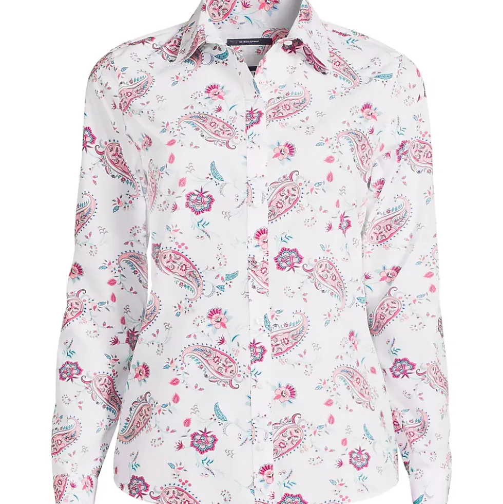 No Iron Button Front Shirt