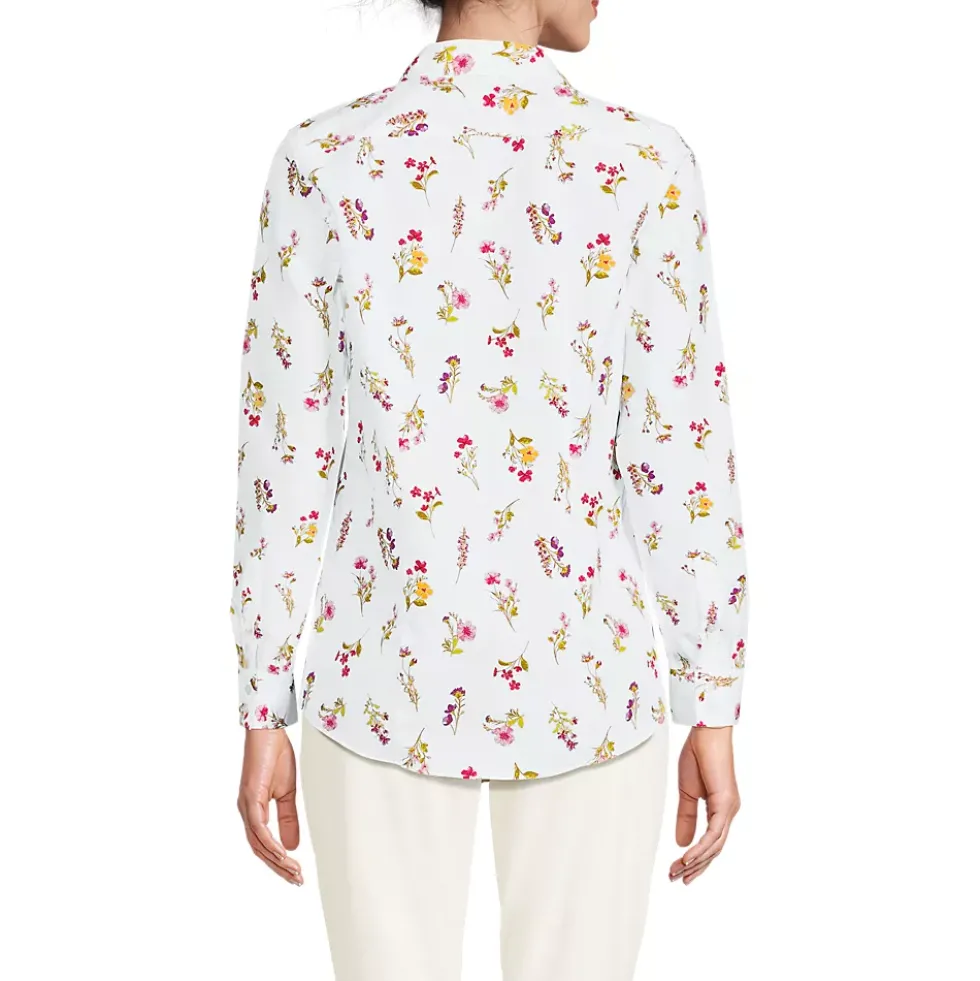 No Iron Button Front Shirt