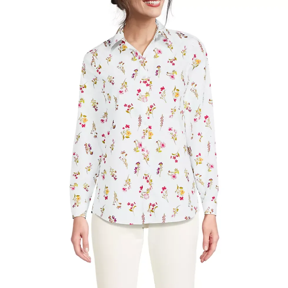No Iron Button Front Shirt