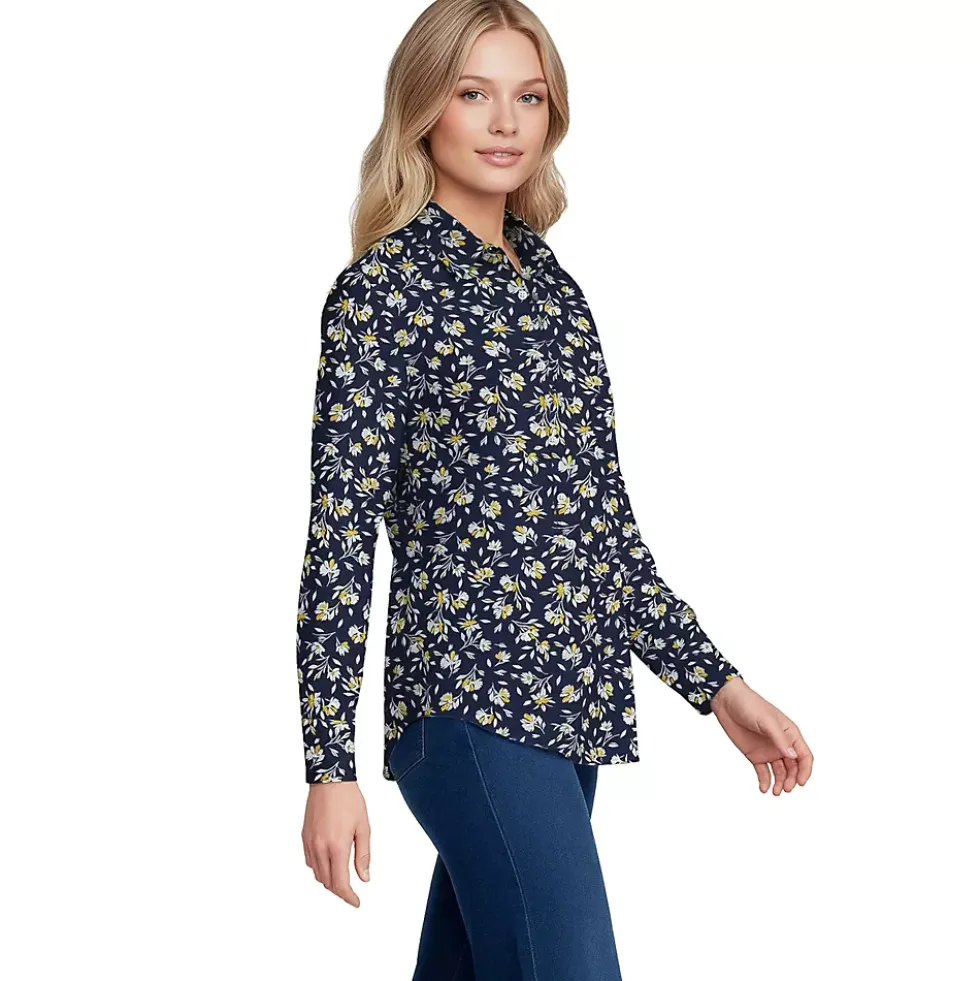 No Iron Button Front Shirt