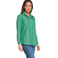 No Iron Button Front Shirt